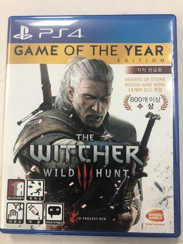 Ps4 The Witcher 3 (더 위쳐3)Korean Ver. Game Of The Year Including All The DLC.