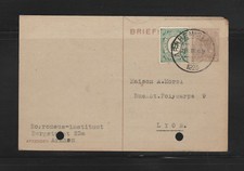 entier postal  carte  Pays Bas Nederland voyagé en 1923 