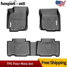 3D Floor Mats Liners Set For 2013- 2018 Toyota RAV4 All Weather Anti-Slip Rubber