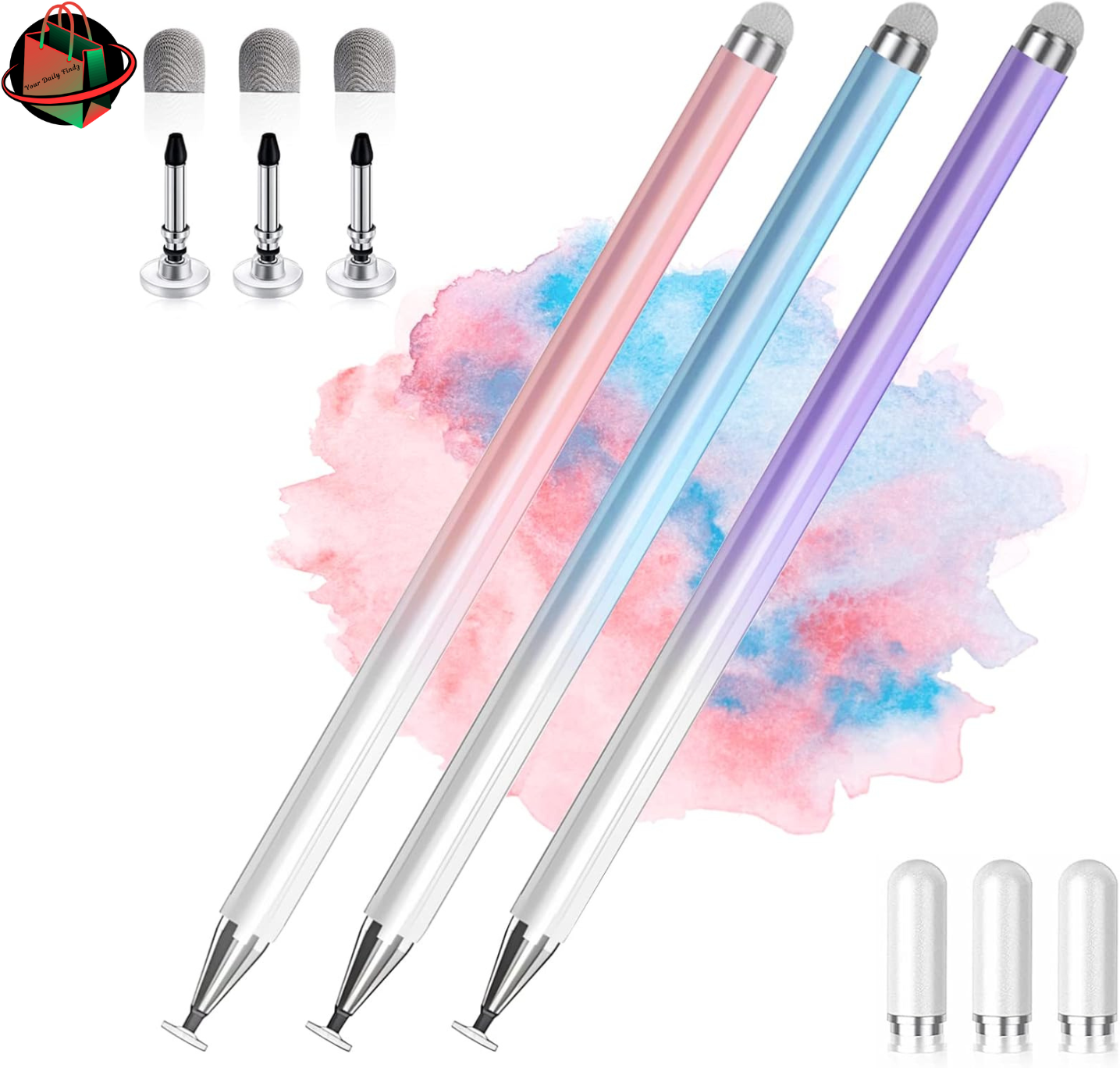 2-in-1 High Precision Stylus Pen for Touch Screens & iPad