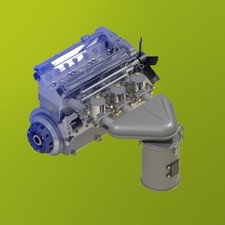 Jaguar Xke E-type Engine  3dprint F1 8 12 18 24 Tamiya Revell Monogram Amt Ixo