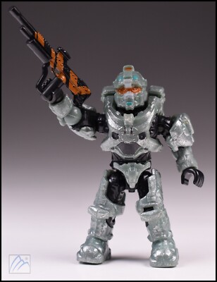 HALO MEGA BLOKS UNSC SPARTAN CENTURION FRED-104 MINI FIGURE DYH87 BLUE TEAM