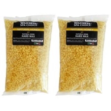 Waxness Natural Honey Gel Hard Wax Beads 2.2 lb / 1 kg Pack of 2