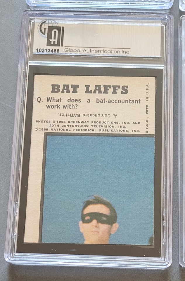 1966 Topps Batman Color BATMAN & ROBIN 4 GAI 7.5 NM+ Near Mint + Bat