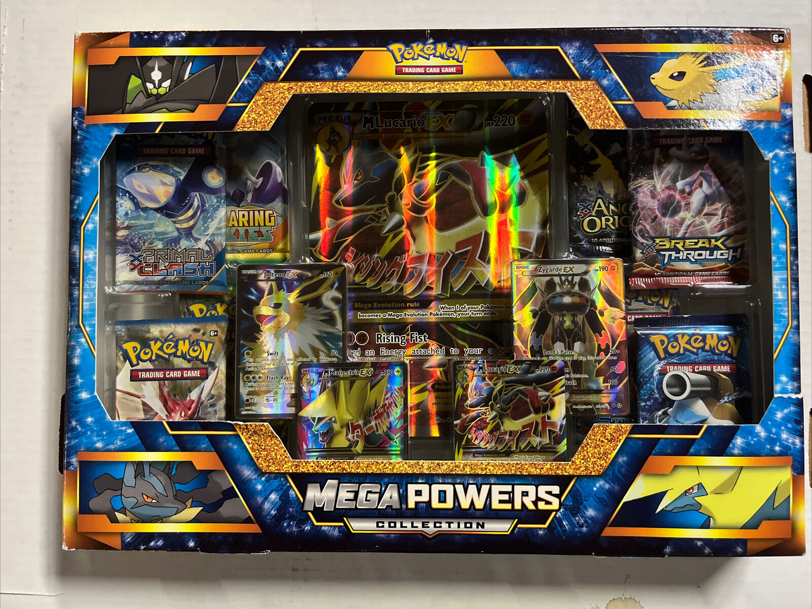  Pokemon XY Flashfire Trading Card Game Booster Pack Pin Set-  Mega Lucario : Toys & Games