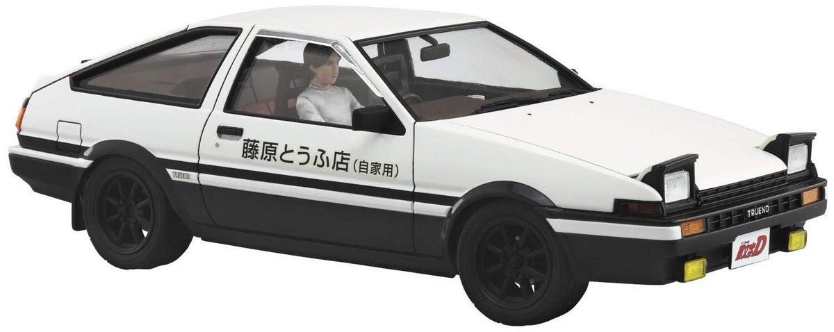 Aoshima 1/24 Initial D No.14 Fujiwara Takumi AE86 Trueno Kit with