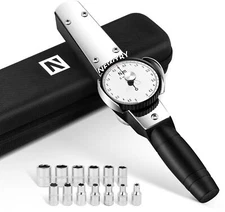 Dial Torque Wrench 0.55 N.m Dial Indicator Torque Wrench With Sockets Set 414mm