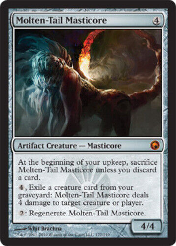 Molten-Tail Masticore 1x FOIL SOM MTG Scars of Mirrodin Mythic MINT artifact Molten-Tail Masticore 1x FOIL SOM MTG Scars of Mirrodin Mythic MINT artifact