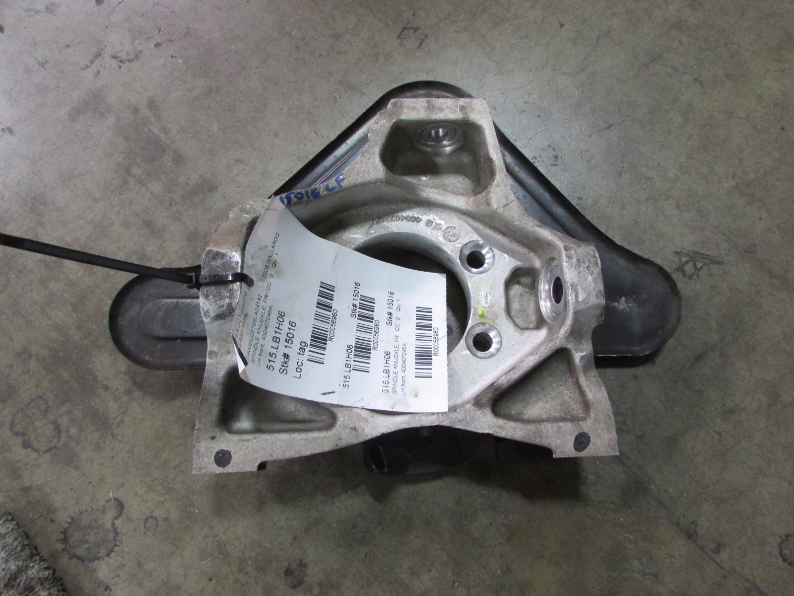 Lamborghini Gallardo, Left Front Spindle, Knuckle, With Out Hub, P/N 400407245A