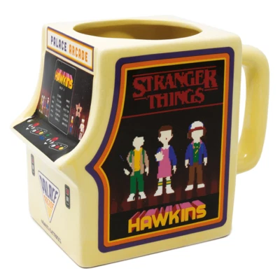 PYRAMID INTERNATIONAL STRANGER THINGS ARCADE MACHINE SHAPED MUG 500 ML NEW BOXED 100% OFFICIAL