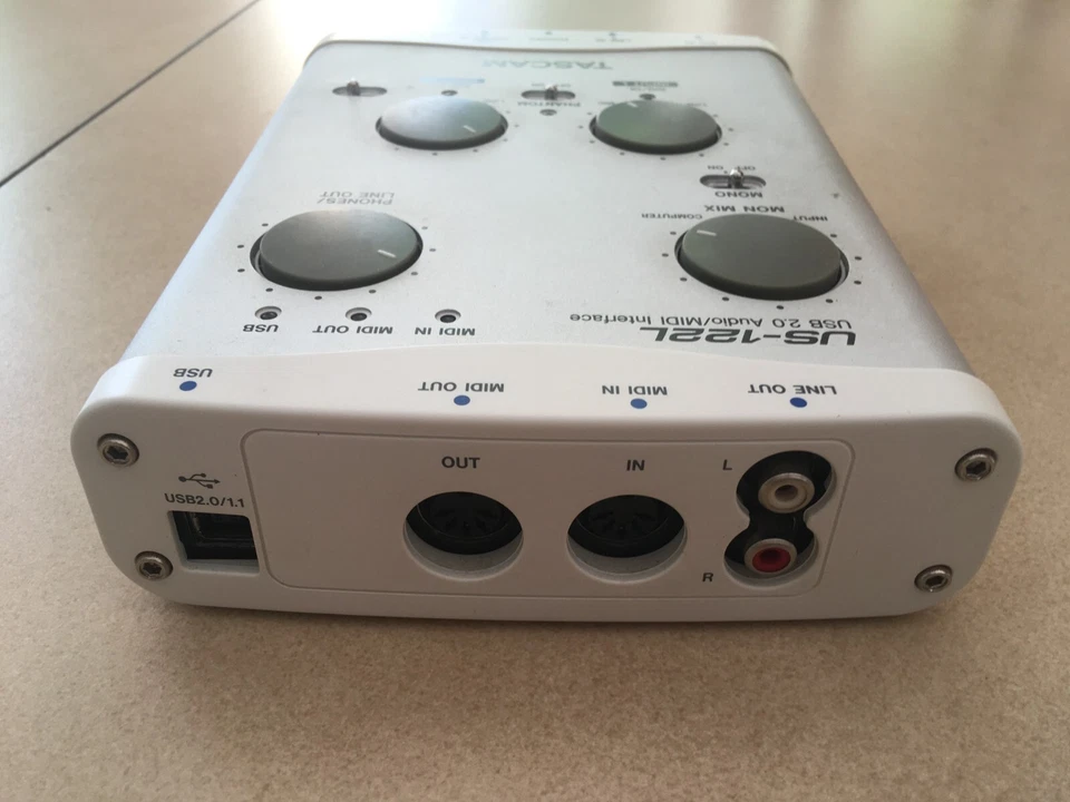 Tascam US-122L Audio Interface Externe Soundkarte - Bild 3 von 4