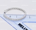 14k Solid White Gold Natural Diamond Oval hoop earring snap closure 6.50 ct — photo 7