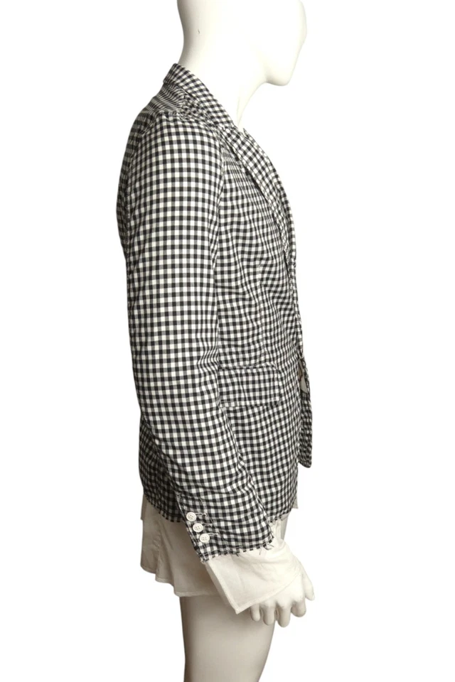 COMME DES GARCONDS- 2014 NWT Gingham Blazer, Size Small - Изображение 2 из 4