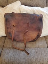Vintage USPS Leather Carrier Bag Messenger Courier 1970 Watts MFG Old House Find