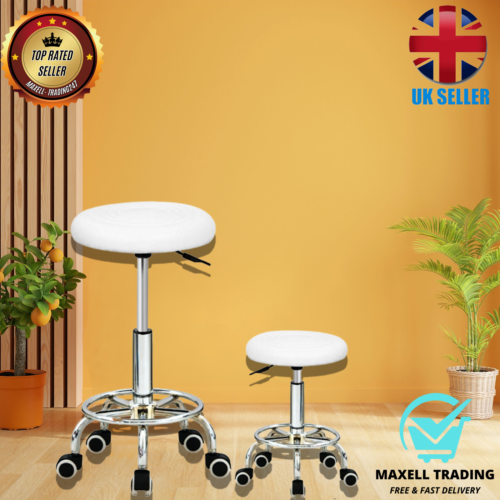 Adjustable 360° Swivel Stool Round Stool Salon Chair Beauty Workshop Office - Picture 9 of 30