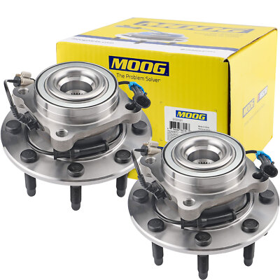 MOOG Front Wheel Bearings and Hubs for 2007-10 Sierra Silverado 2500 HD 3500 HD