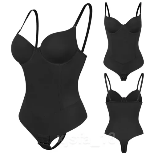Seamless Bodysuit for Women Tummy Control Shapewear Sculpting Thong Body Shaper - Picture 34 of 62