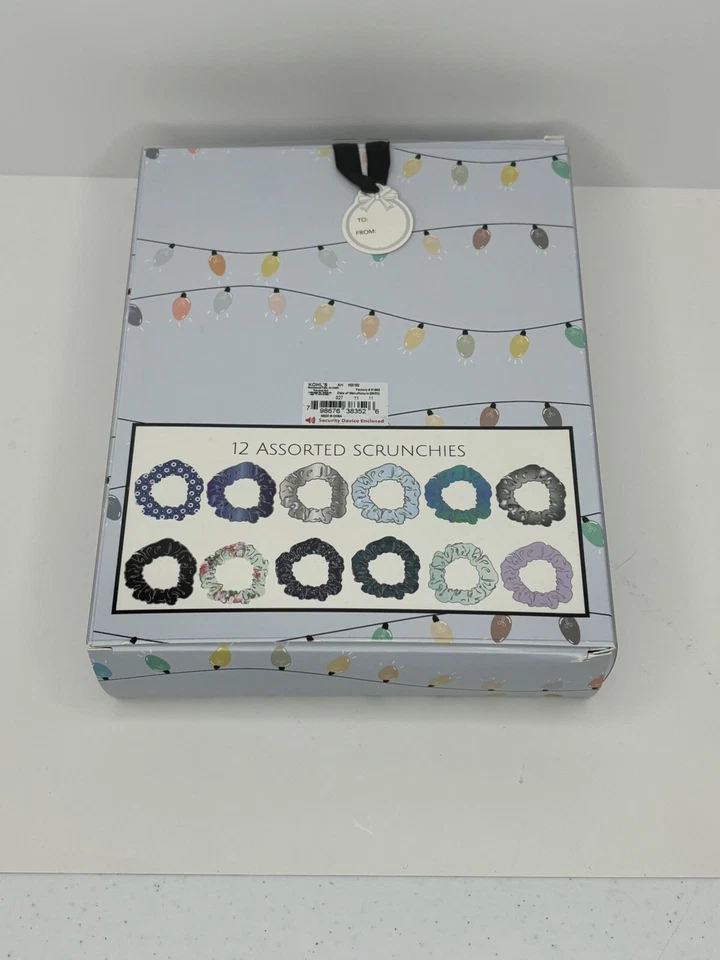 12 Days of Scrunchies Cool Tone Scrunchie Set Holiday Christmas Advent Calendar - Image 2 of 2