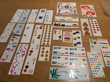 Lot Mods Of Vintage Stickers Mrs. Grossman's Incomplete Sheets