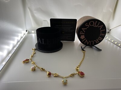 Pasquale Bruni Italy /18KT YG enamel chain bracelet