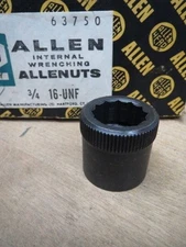 3/4-16 ALLEN NUTS INTERNAL WRENCHING 4 PCS #63750  (LL0401)