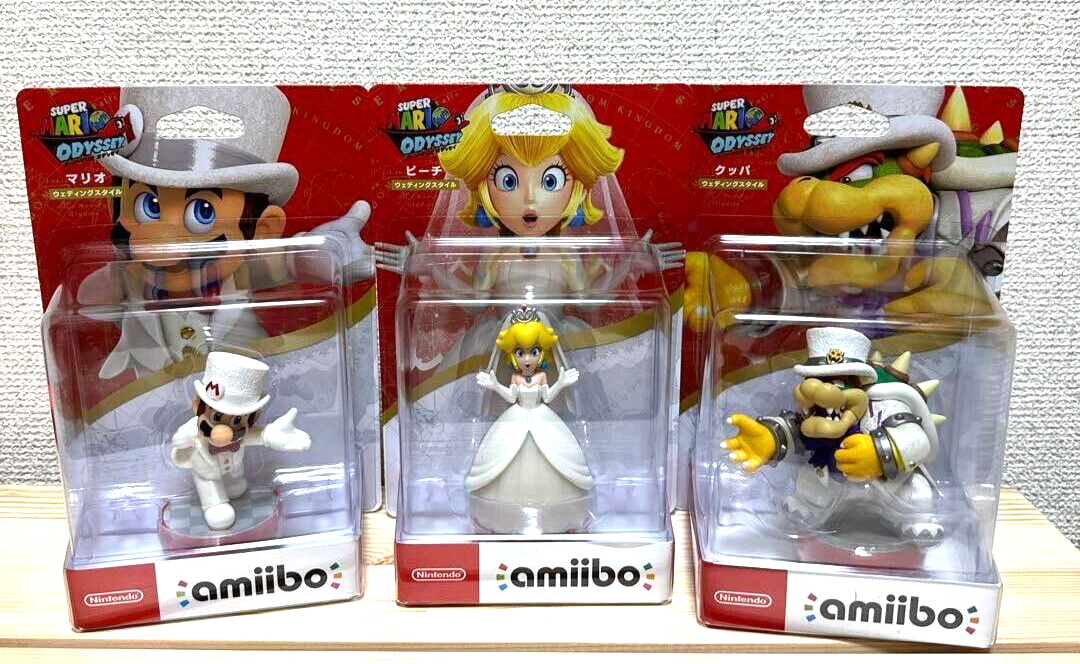 amiibo トリプルウェディングセット(スーパーマリオシリーズ) Nintendo Amiibo Super Mario Odyssey Triple Wedding Set Mario