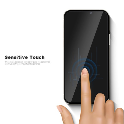Full Cover iPhone 13 Pro Max Tempered Glass Screen Protector Complete Protection - Picture 4 of 5