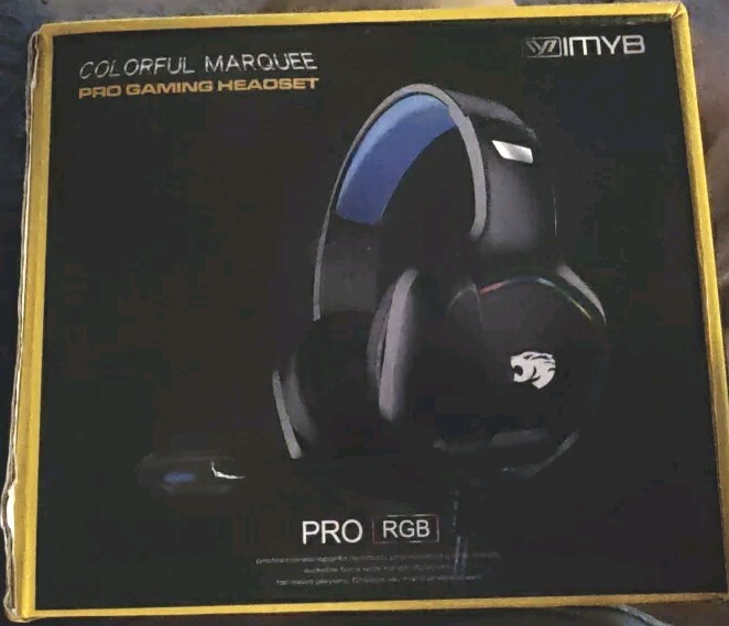 Gaming Headset w/ Microphone for Pc, Xbox One Series X/s Ps4 Ps5 BLACK Orange-image