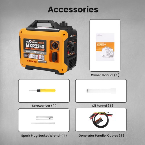 2350W Max Inverter Generator Portable Gasoline Generators Silent Pure Sine wave - Picture 9 of 17