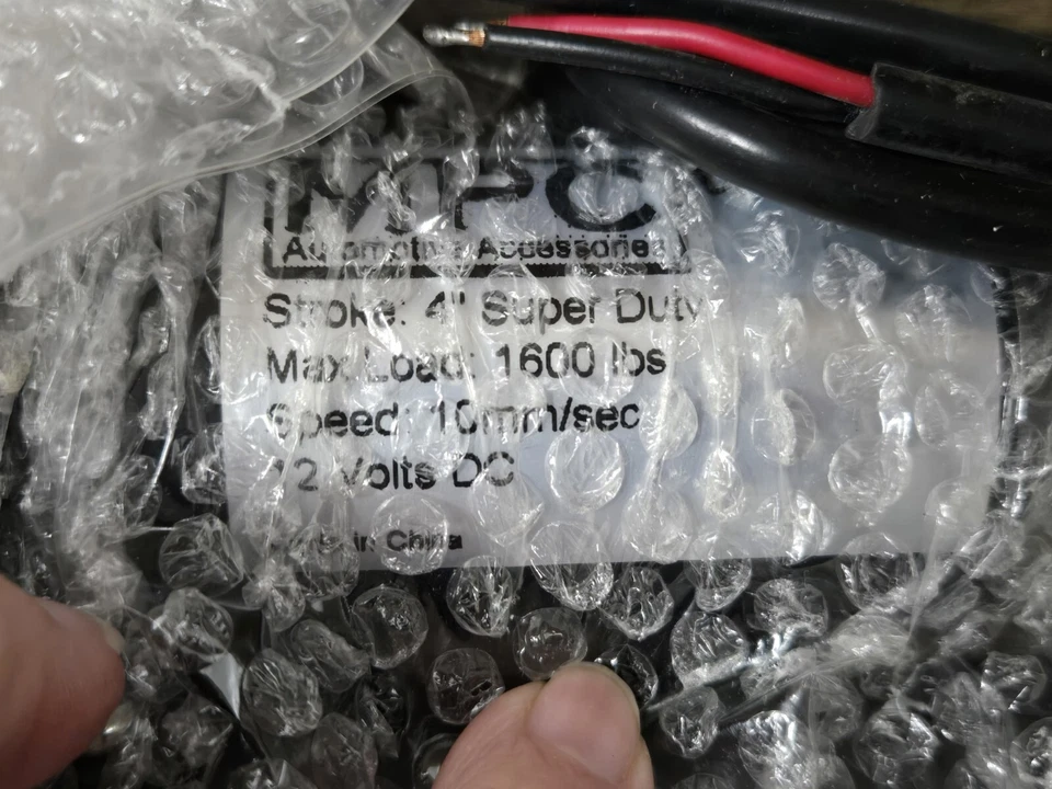 Actuador lineal MPC 4" Super Duty carga máxima 1600 velocidad 10 mm/seg Foto 3 de 3