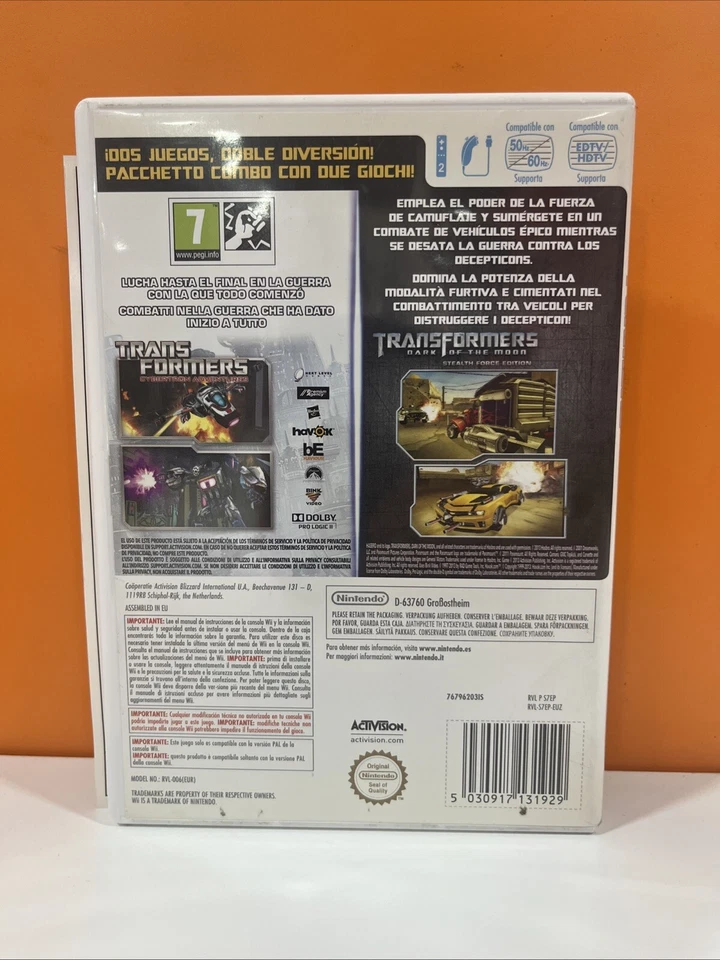 TRANSFORMERS ULTIMATE BATTLE EDITION - NINTENDO WII - PAL ESPAÑA - TRANS FORMERS, foto 2 de 2