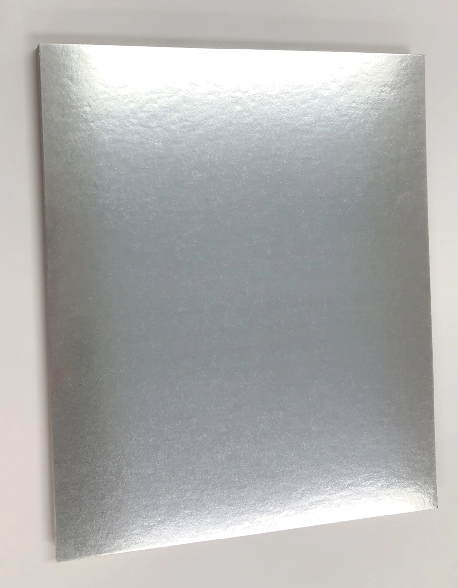 Metallic Silver Reflective Card Stock 24pt Size 11”x 9” Book Covers 25 pcs