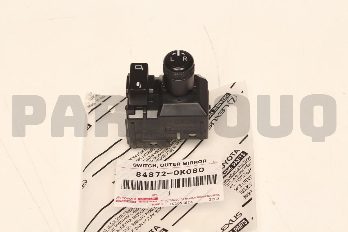 848720K080 Genuine Toyota SWITCH, OUTER MIRROR 84872-0K080 | eBay