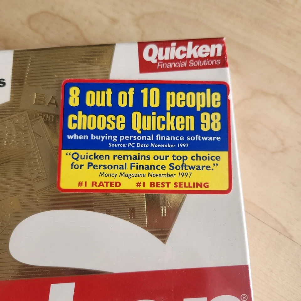 Quicken Deluxe 98 Financial Planner Windows Tax Intuit Sealed - Image 2 of 4