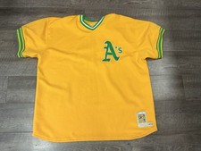 Vintage Mitchell & Ness 1972 Reggie Jackson Oakland Athletics Cooperstown Jersey
