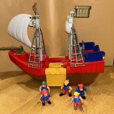 Pirate Ship Boat ELC Playset With Figures VGC