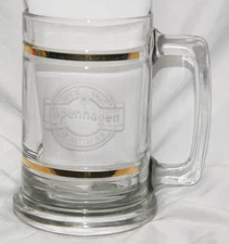 copenhagen tobacco glass beer mug 15oz