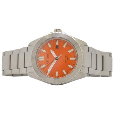Citizen Men's Sport Date Eco-Drive Silver Super Titanium Watch 41
