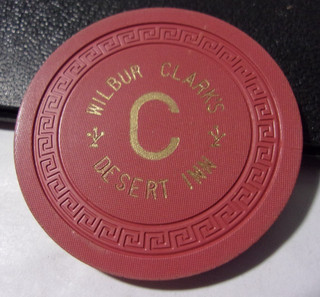 WILBUR CLARK'S DESERT INN CASINO NCV ROULETTE gaming poker chip Las Vegas NV