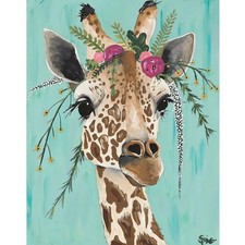 Malen nach Zahlen Set - DIY &Ouml;lgem&auml;lde Kinder Erwachsene - Tiere Hirsch - Gesc...