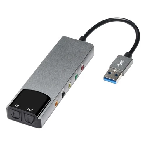 6-in-1 USB Externe Optische Soundkarte Multifunktions-Audiokonverteradapter8416