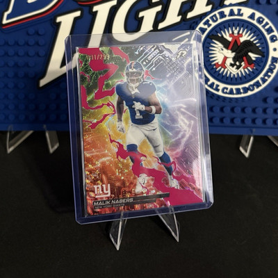 Topps 2026 Chrome Circuit Breakers Malik Nabers Giants CB-7 Serial 91/299