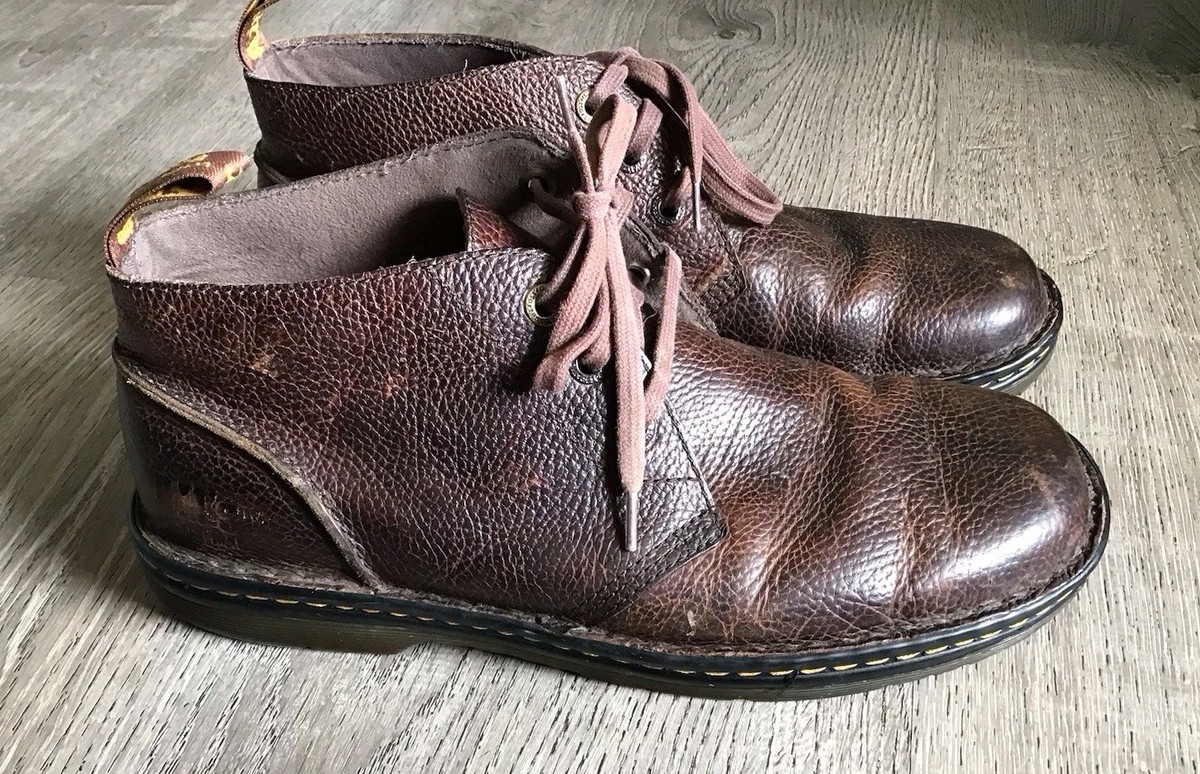 Dr. MARTENS SUSSEX Air Wair Leather Mens Size 8 Chukka Ankle Boots Doc Amazon.com: Dr. Martens Work Sussex Dark Brown Bear Track UK  main image 3
