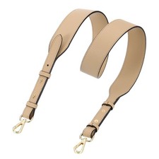 45.3" Adjustable PU Leather Purse Strap Crossbody Replacement Apricot/Gold