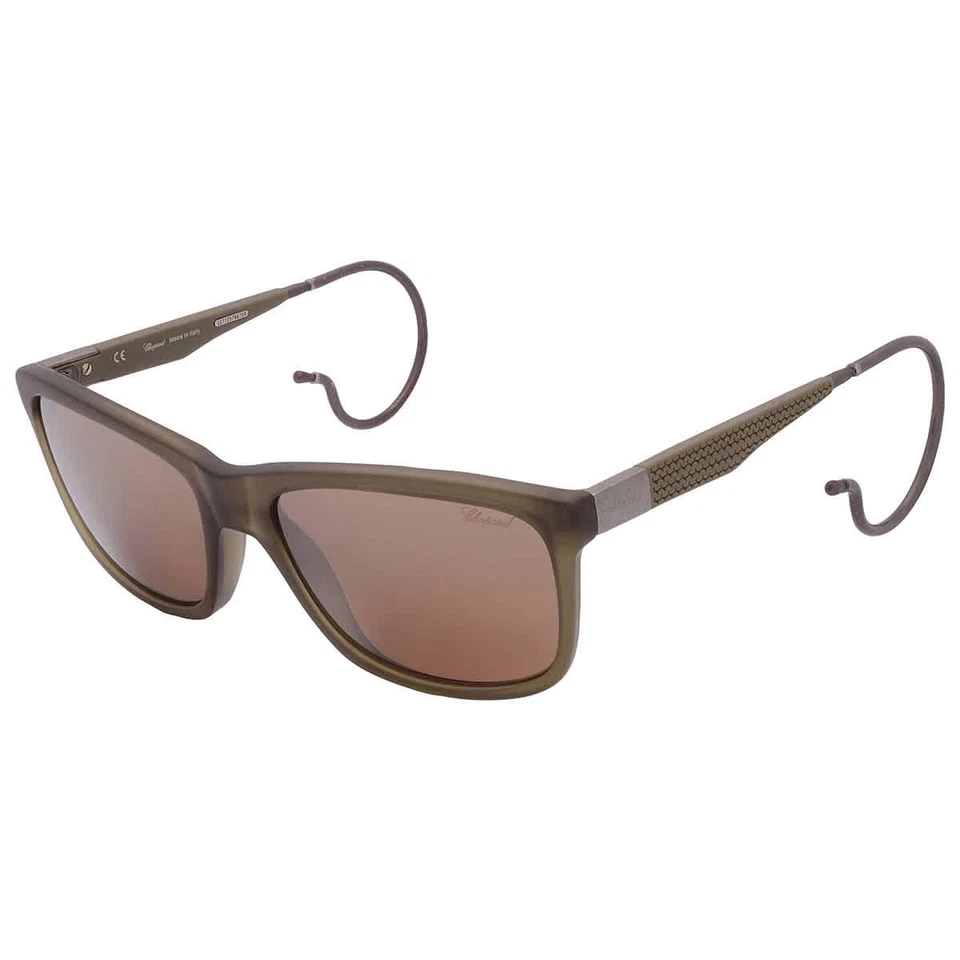 Gafas de sol para hombre Chopard polarizadas marrones cuadradas SCH156M 73MG 57 SCH156M 73MG 57 Foto 4 de 4