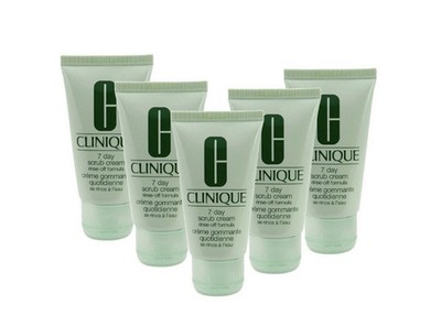 Lot of 5 Clinique 7 Day Scrub Cream Rinse-Off Formula  1.0 oz /30 ml