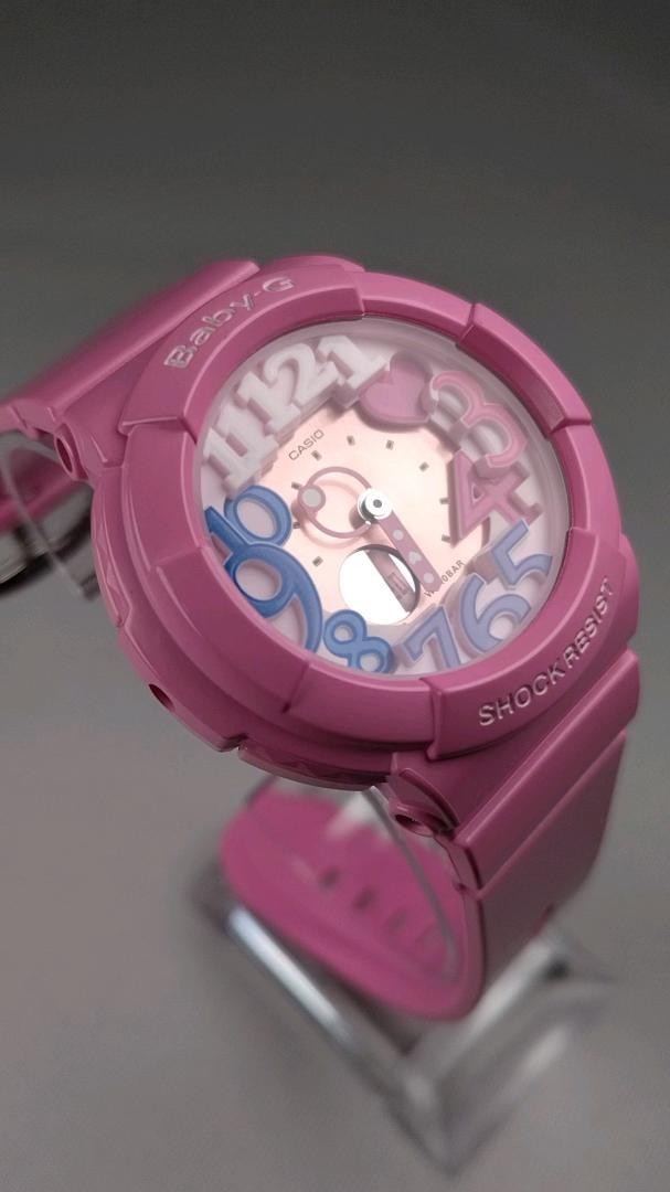 CASIO BABY-G BGA-131-4B3JF Pink Neon Dial Women's Watch UV Light