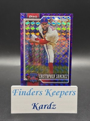 2026 Topps Chrome Geometric PURPLE CRISTOPHER SANCHEZ #11/75~PHILLIES