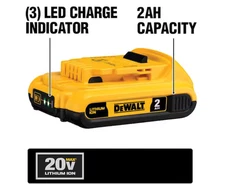 New Dewalt DCB203 20V Max  Battery 2.0Ah Lithium Ion Li-Ion 20 Volt