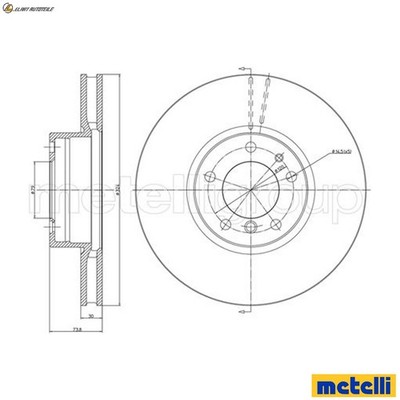 2x BREMSSCHEIBE 23-0693C FÜR BMW 5E39 M54B30 3.0L M54B25 2.5L M54B22 2.2L 6cyl